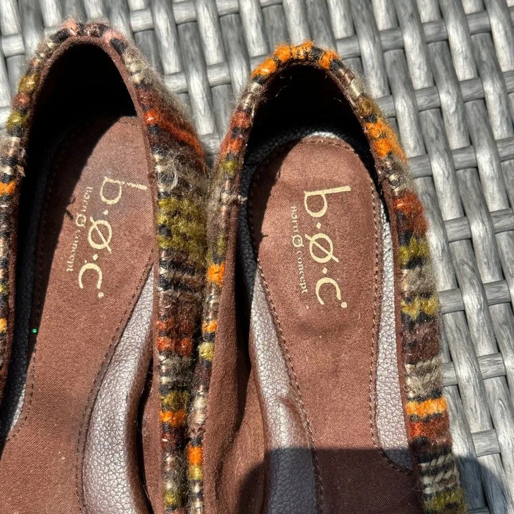 B.o.c. multi color tweed‎ flats size 8/39